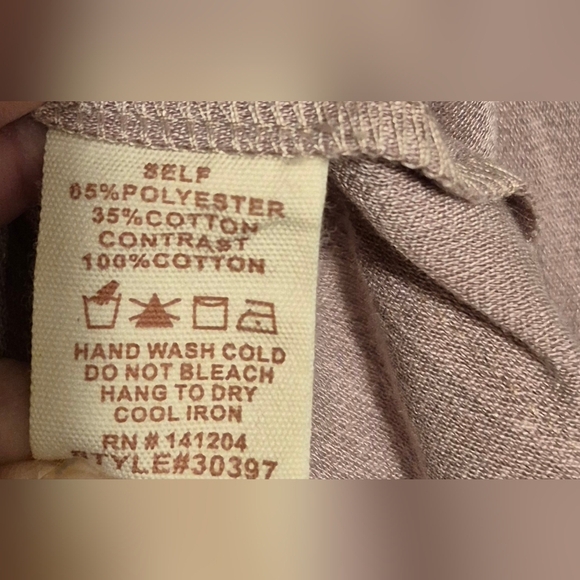 *NWOT* Hem & Thread Purple Lightweight Jumpsuit Full-Length Design - Picture 6 of 6